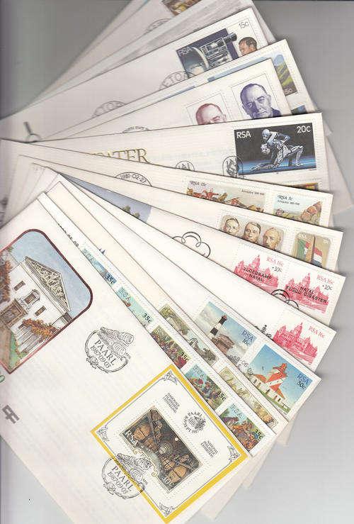 South Africa fifteen first day covers all different