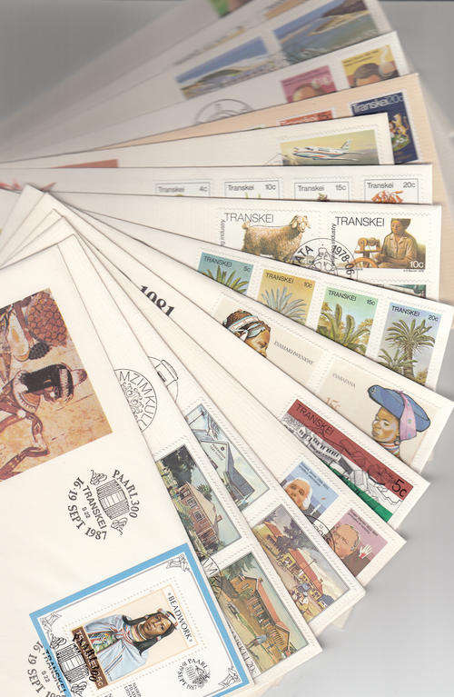 Transkei 15 first day covers all different