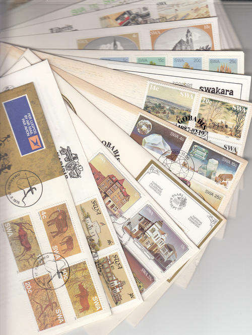 South west Africa 15 fine clean first day covers all different