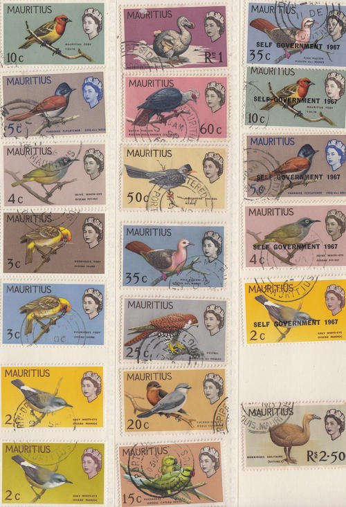 Mauritius superb used birds definitive selection