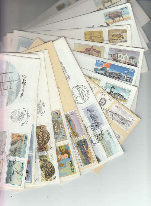 SWA fifteen first day covers all different