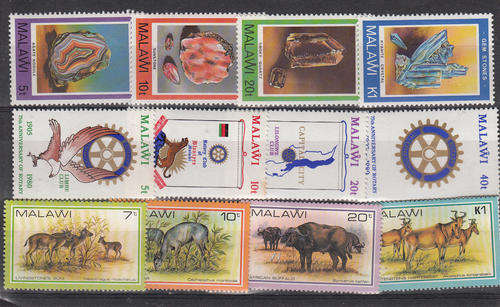 Malawi six MNH sets on two scans