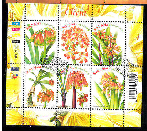 2006 Mini sheet CTO Clivia