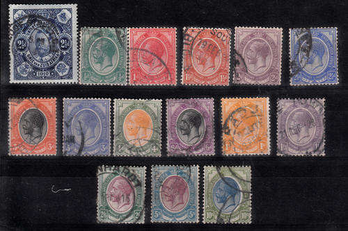 SA fine used selection 1913 KGV definitive issue