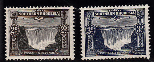 Southern Rhodesia 1931 issue SACC 18/19 MNH
