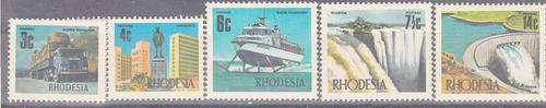 Rhodesia additional printing to the 1970 definitive issue all MNH