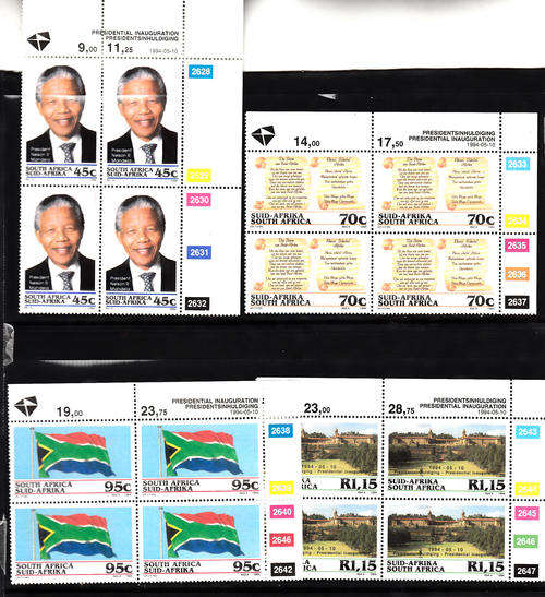 Nelson Mandela full Inauguration set in MNH  controls