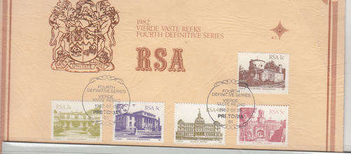 SA fourth definitive series used set with first day card