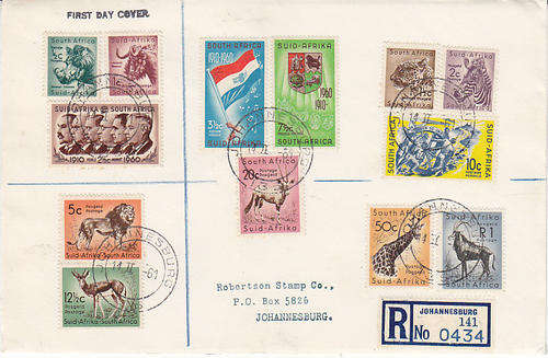 South Africa  very neat and clean 1961 union definitive issue First day cover