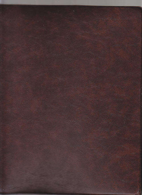 Brown Plastic covered Fist day cover Albmum 10 pages1  for two large covers and 9 two sided for 36