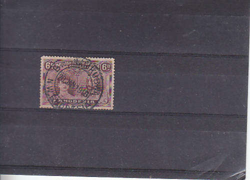 BSACo very fine used 6d lovely  Cancel Bwanamakubwa NW Rhodesia Cat R250