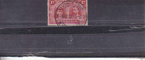 BSACo fine used 1d cancelled Livingstone