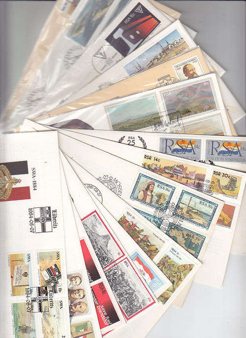 South Africa fifteen first day covers all different