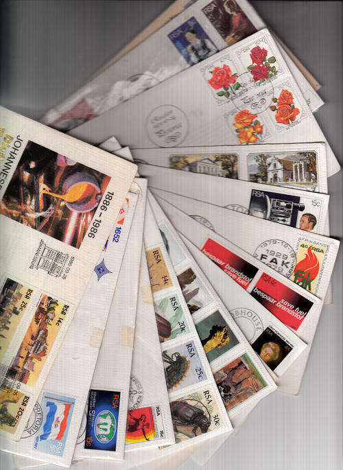South Africa 15 first day covers all different