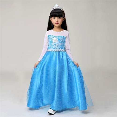 Elsa Frozen Dress-Up Costume  - Age 4-5