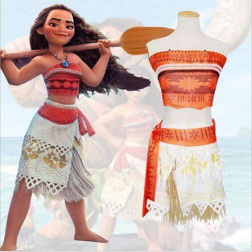Moana Dress Up Costume - Age 5-7 L