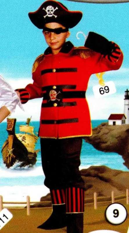 Pirate Captain dress-up costume age 6-7