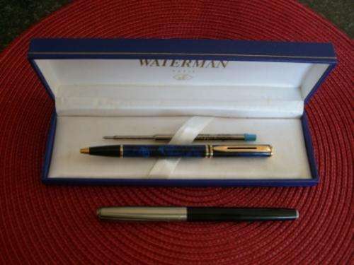WATERMAN BALLPOINT AND PLATIGNUM UK FOUNTAIN PENS