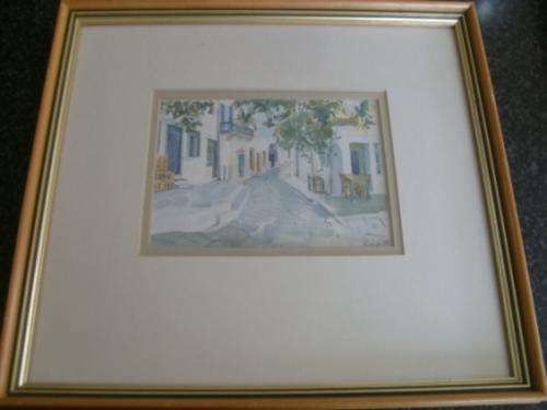 BEAUTIFUL!!! WATERCOLOUR PAINTING SIGNED RIKA FROM IN-FIN-ART GALLERY POSSIBLY RIKA DE KLERK