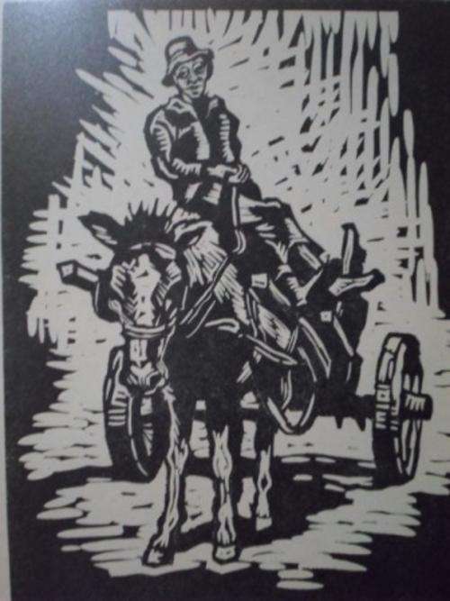 WOW!!!! RARE GREGOIRE BOONZAIER "GROWE SMOUS" LINOCUT  SIGNED + DATED 1978  VALUE R12,500