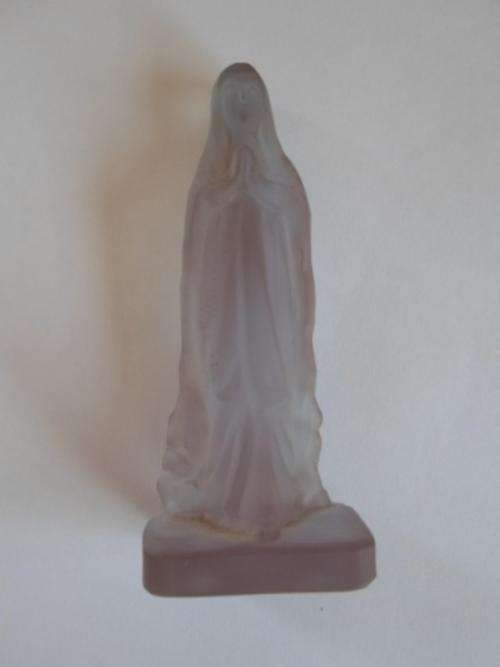 BEEEAUTIFUL!!! VINTAGE FROSTED GLASS MARY FIGURE