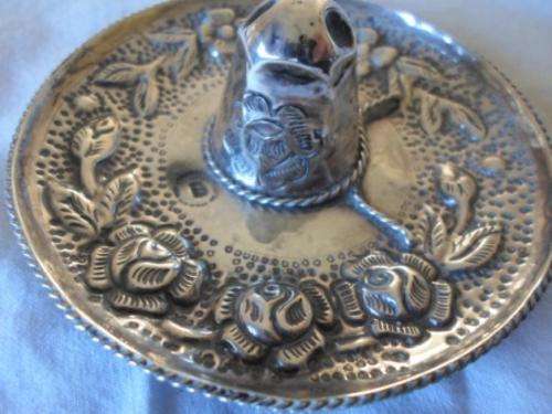 BEAUTIFUL!!! HALLMARKED STERLING SILVER MEXICAN SAMBRERO SWEET DISH CIRCA 1940'S