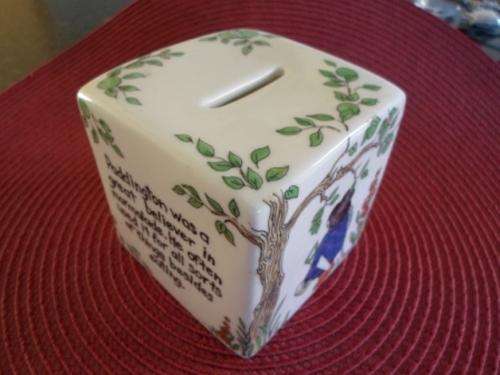 WOW!!! AMAZING COALPORT PADDINGTON BEAR MONEY BOX VERY CUTE!!!