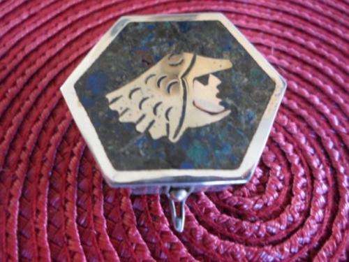 WOW!! BEAUTIFUL HEXAGONAL "TAXCO" STERLING SILVER PILL BOX