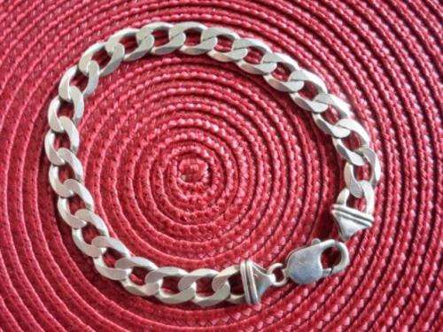 WOW!!! CHUNKY STERLING SILVER MENS BRACELET 24 X 1,2CM