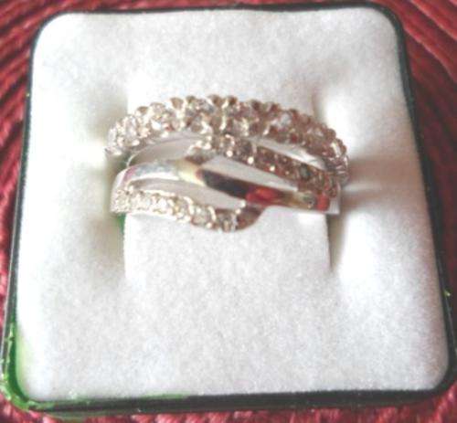 WOW!! 2 X STERLING SILVER & CUBIC ZIRCONIA RINGS
