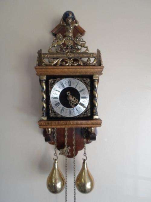 WOW!! VINTAGE WARMINK HOLLAND DUTCH ZEEDAM WALL CLOCK WORKING