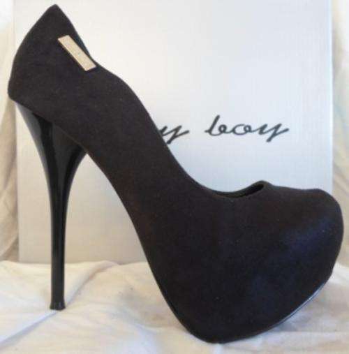 NEW!! SISSY BOY BLACK PLATFORM STILETTO HEEL - SIZE 4 !!FREE POSTAGE IN SA!!