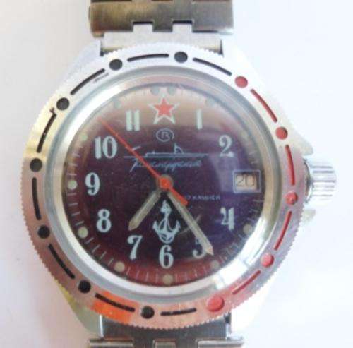 AWESOME!!! VINTAGE RUSSIAN MILITARY SUBMARINE ISSUE MECHANICAL WRIST WATCH CIRCA 1970's WORKING!!!!
