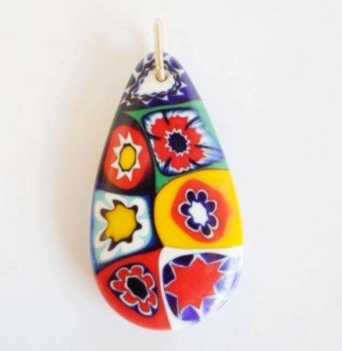 WOW!!! STUNNING VINTAGE MURANO MILLEFIORI GLASS PENDANT