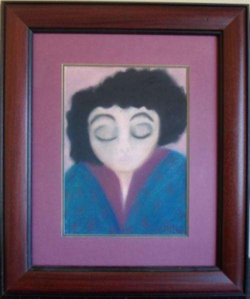 GREAT INVESTMENT!!! LYNETTE BARNARD PASTEL ON PAPER OF LADY DATED '93  370 X 270mm  VALUE R4500