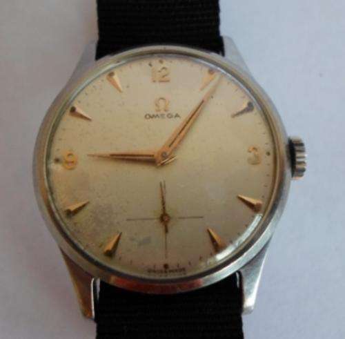 WOW!!! VINTAGE OMEGA WATCH GIVEN AS A GIFT FROM THE WW2 112TH REGIMENT WORKING!!!