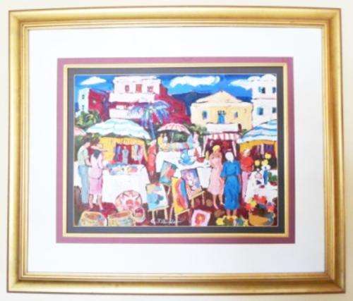 WOW!! LARGE GERTIE ILENFELDT ACRYLIC ON CANVAS BOARD 595mm X 445mm  VALUE R6000