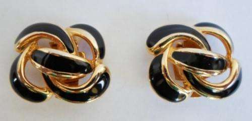 LOVELY!! VINTAGE BLUETTE FRANCE SHOE CLIPS