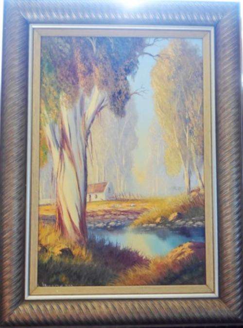 LARGE LES ALBERTYN LANDSCAPE OIL ON BOARD DATED 1979  630 X 425mm R4500