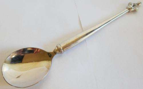 RARE!! LARGE CARROL BOYES CROWN PATTERN SERVING SPOON EXCELLENT CONDITION