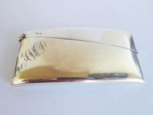STUNNING!! VICTORIAN 1900 CHESTER SILVER CARD CASE BY R.Bs 42.6gr