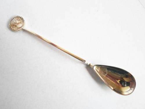 UNUSUAL!! 1925 BIRMINGHAM SILVER COIN SPOON BY L&S 15.2gr