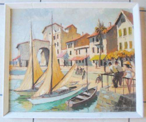 MAGNIFICENT!! ITALIAN OIL BOARD SIGNED BY ARTIST 675mm X 560mm