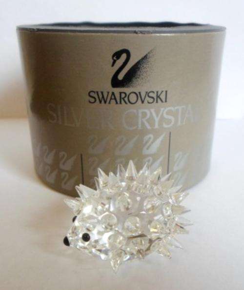 WOW!! SWAROVSKI CRYSTAL HEDGEHOG FIGURE WITH BOX, MINT CONDITION!!