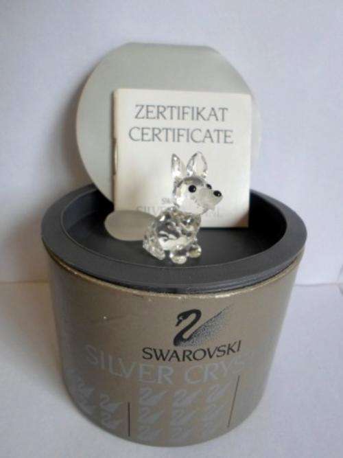 WOW!! GORGEOUS SWAROVSKI CRYSTAL FOX FIGURE WITH ORIGINAL BOX & CERTIFICATE, MINT CONDITION!!