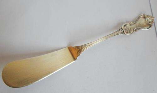 WOW!! American coin silver butter knife MARKED "BENEDICT" 40gr circa 1840's