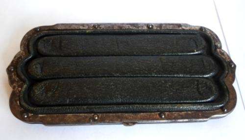 WOW!! RARE VICTORIAN METAL & LEATHER CIGAR CASE CIRCA 1880's, WOW!!!