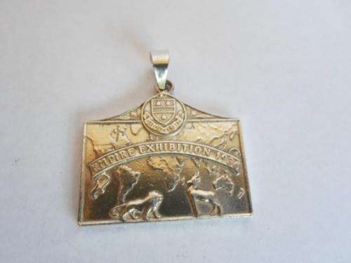 WOW!! 1936 EMPIRE EXHIBITION STERLING SILVER PENDANT, STUNNING PIECE 20gr WOW!!
