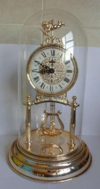 WOW!! HUGE RHYTHM QUARTZ PLASTIC & GLASS DOME CLOCK, 100% WORKING!!