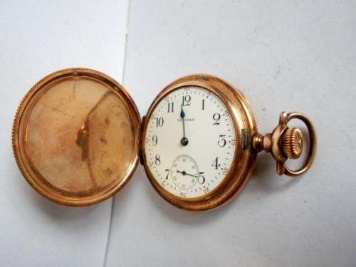 AMAZING!! VINTAGE WALTHAM GOLD PLATED POCKET WATCH, WORKING BUT MAY NEED A SERVICE
